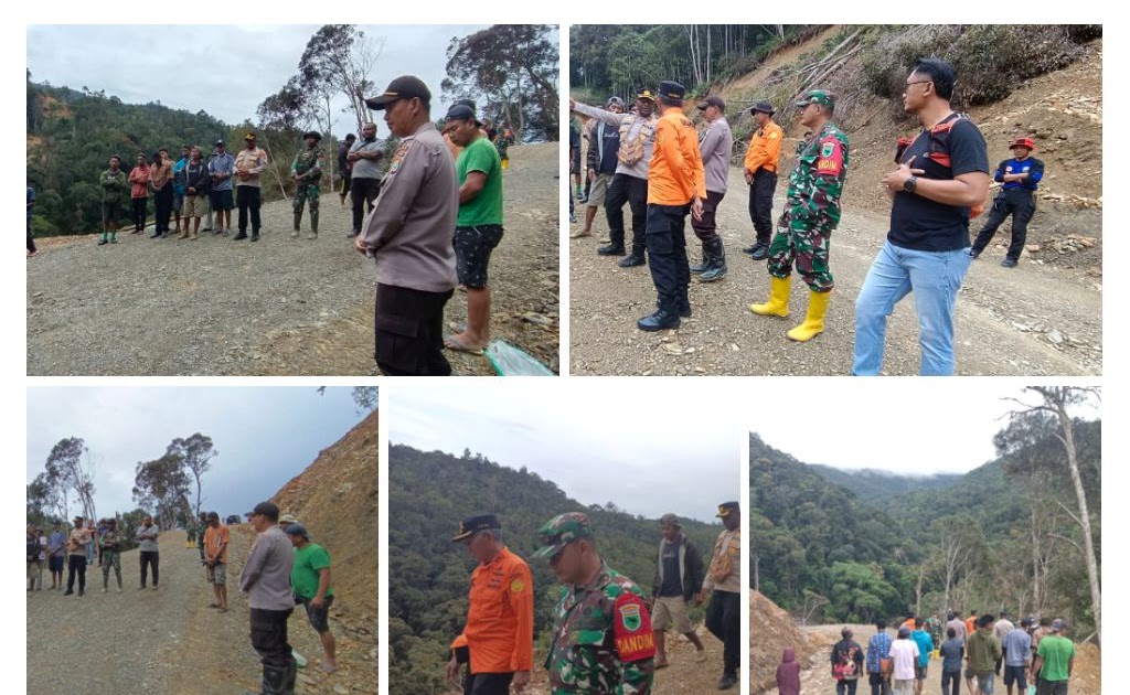 POLRES PEGUNUNGAN ARFAK FASILITASI DOA BERSAMA & PROSESI ADAT KORBAN TANAH LONGSOR DI KAMPUNG JIM