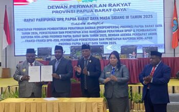 Papua Barat Daya Perkuat Tata Kelola, DPRP Tetapkan 11 Raperda Non-APBD