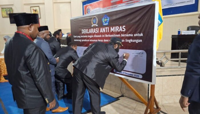 DPRK Jayawijaya Bersama Pemda Tetapkan Perda Edaran Miras dan Deklarasi Anti Miras  