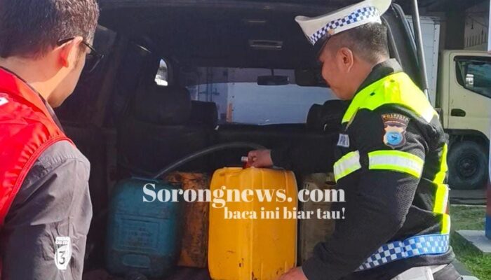 Sidak Lintas Sektoral di Tiga SPBU Kota Sorong, Aparat Tindak Kendaraan Modifikasi dan Penyalahgunaan BBM Subsidi